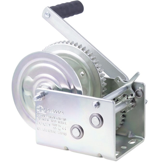 Console Mounted Braked Hand Winch - 1,200 lb (544kg) Capacity
