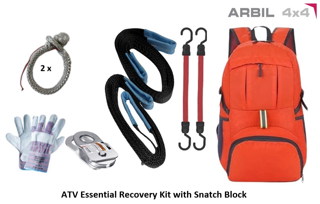 ATV Essential Recovery Kit with Snatch Block