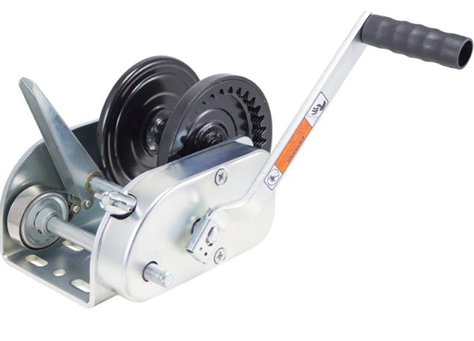 Console Mounted Braked Hand Winch - 2,500 lb (1,134kg) Capacity