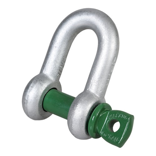 Green Pin Dee Shackle with Screw Pin