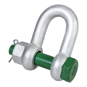 Green Pin Dee Shackle with Safety Bolt