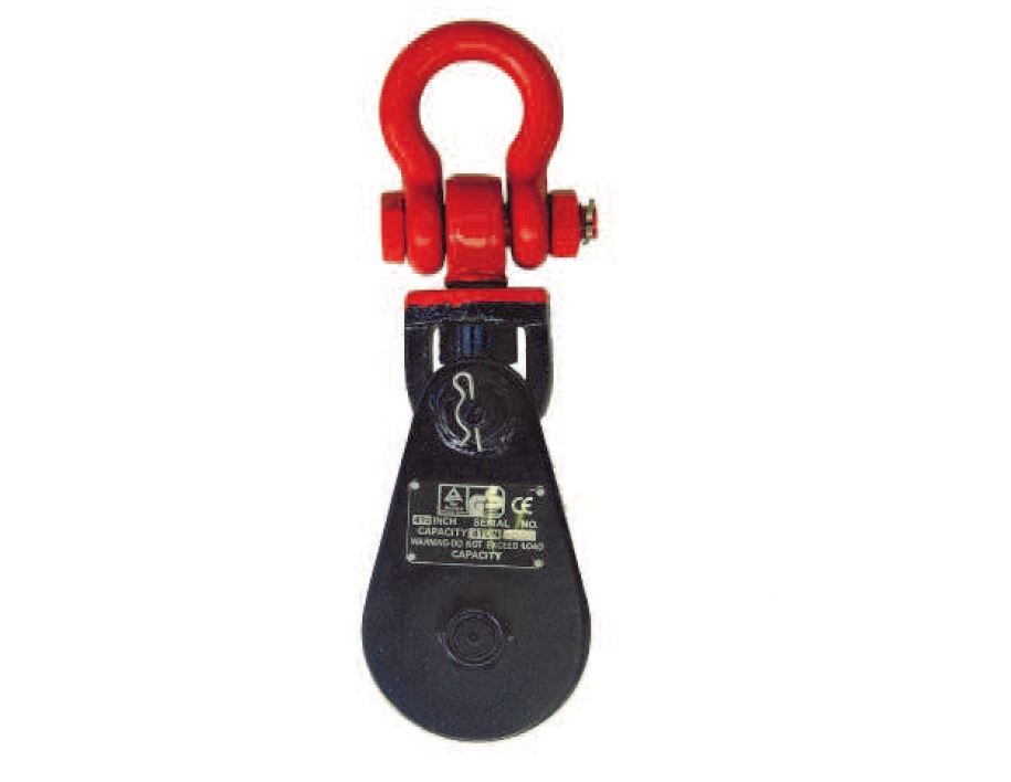 Snatch Block 4t Heavy Duty Light Weight with Shackle (Certified)